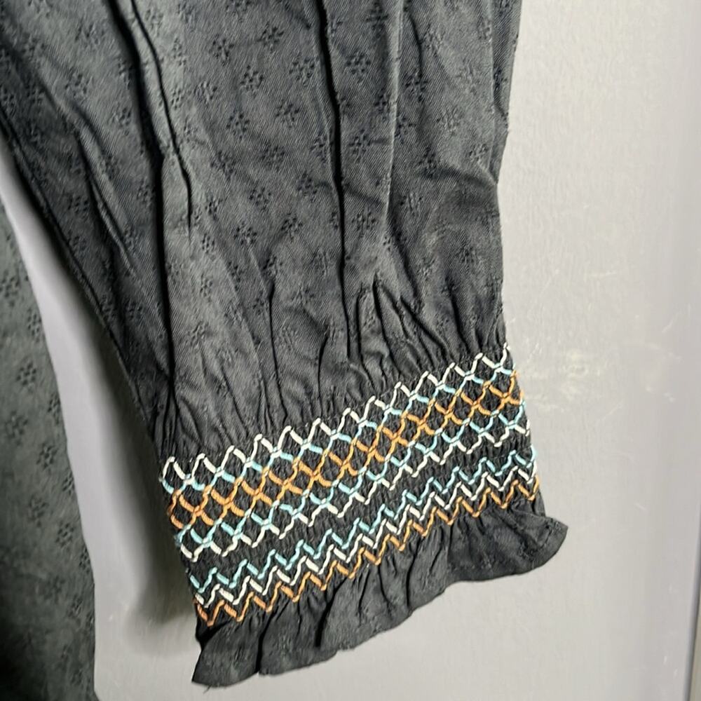 Universal Thread Gray Tiered Ruffle Maxi Dress Of… - image 5